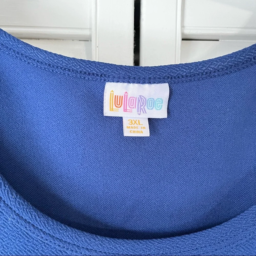 LuLaRoe Nicole Dress Color block 3XL - Picture 2 of 3